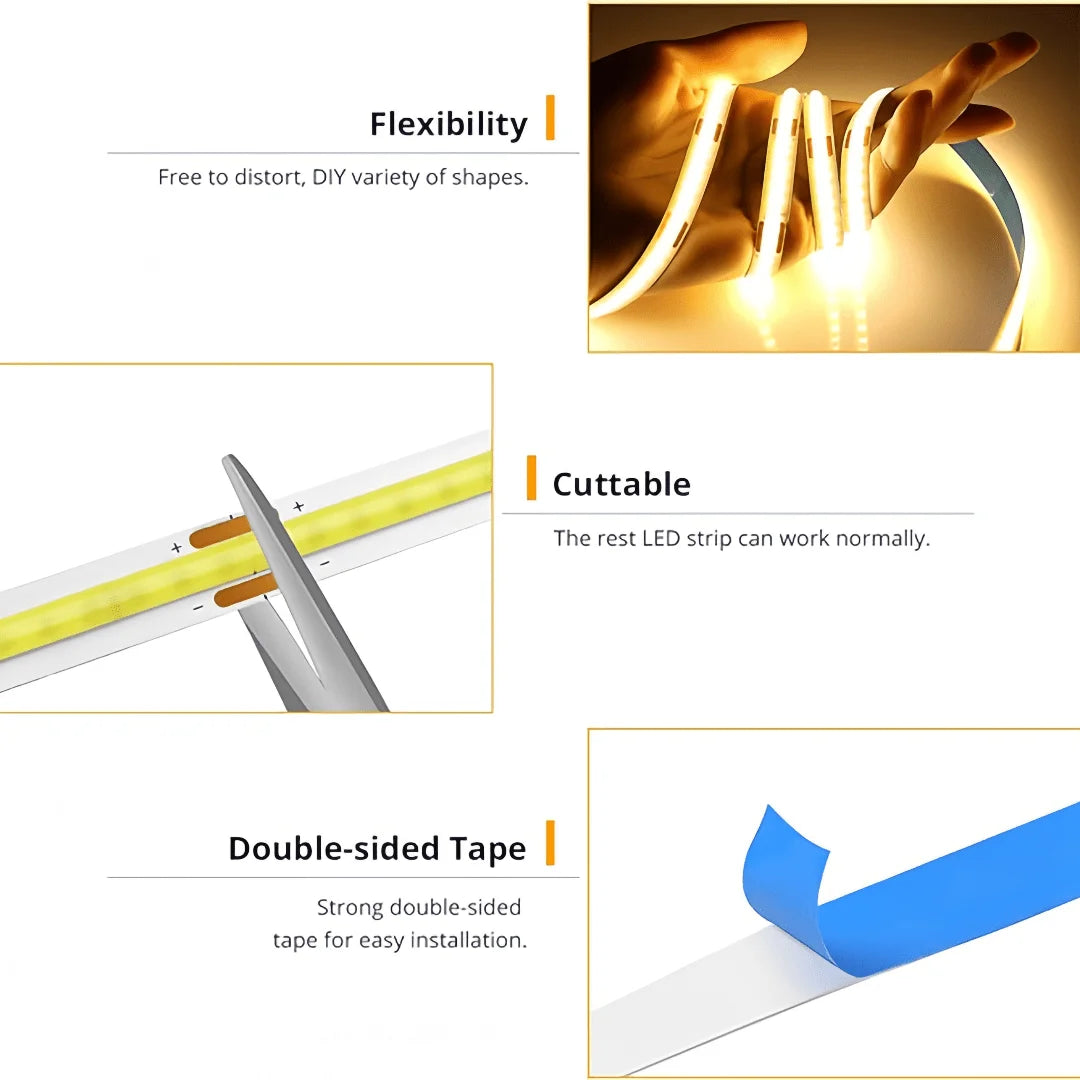 LED COB Light Strip Touch Premium Quality Replacement Accessory