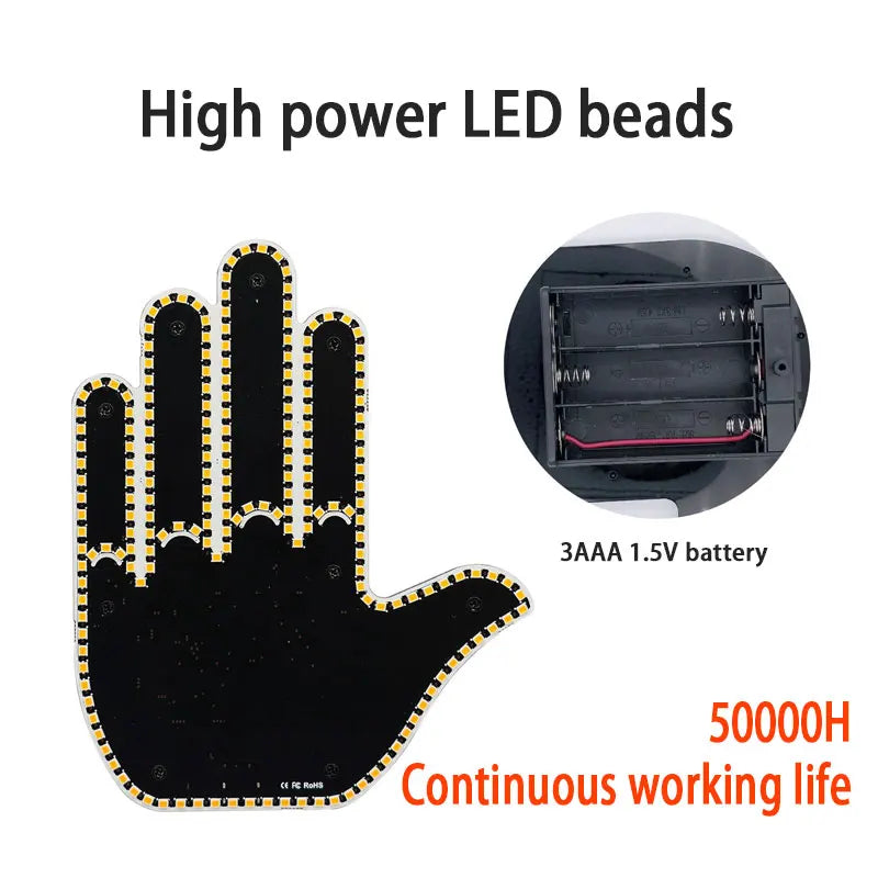 Car Finger Light With Remote Premium Quality Replacement Accessory