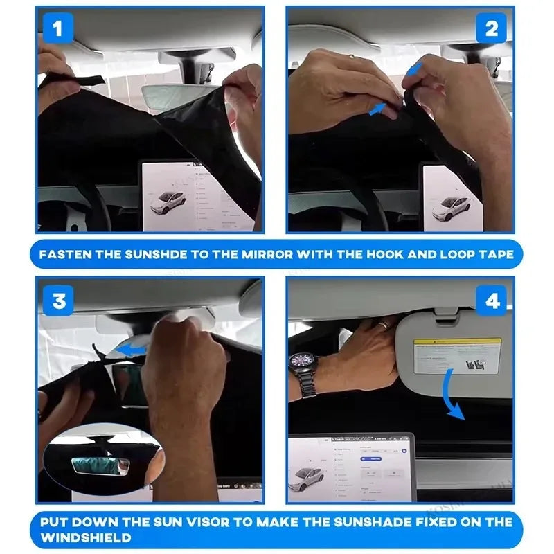 Auto Folding Sun Shade Windshield Car Sun Shade UV Protector