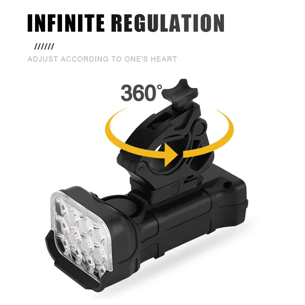 Bicycle Front Rear Light 1800mAh Premium Quality Replacement Accessory