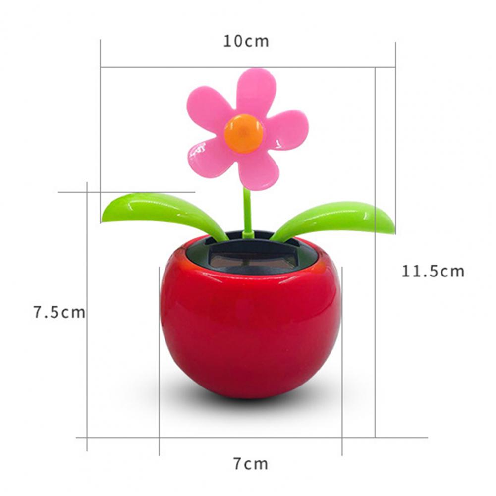 Fashion Car Ornament Solar Powered Car Dashboard Ornament Decoration