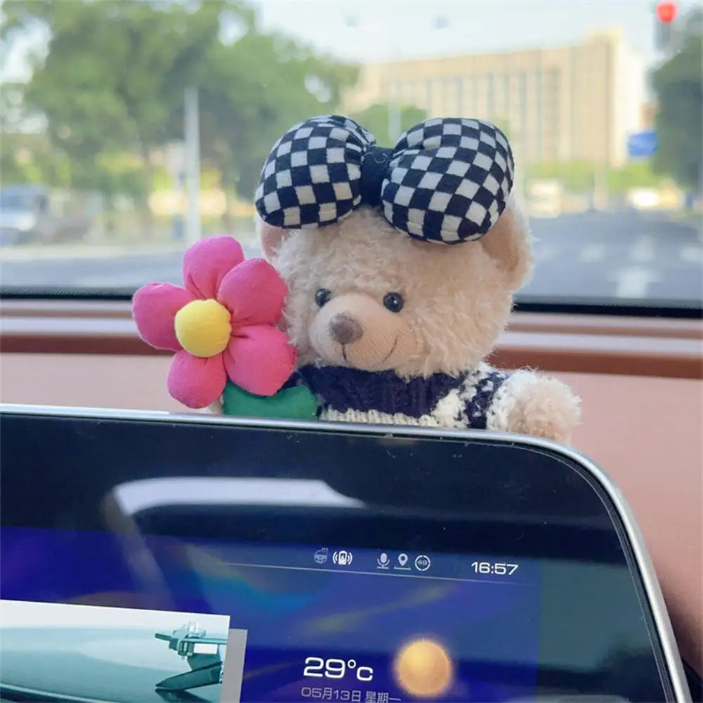 Car Decoration Interior Bear Screen Car Dashboard Ornament Decoration