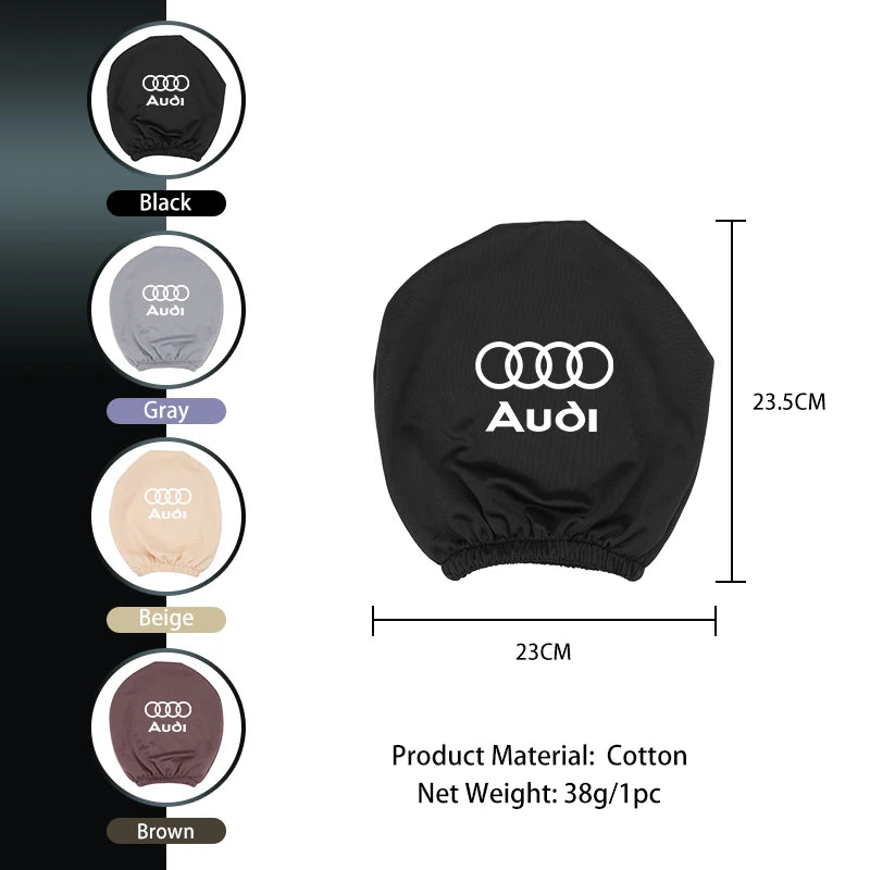 Car Headrest Cover for Audi Premium Quality Replacement Accessory