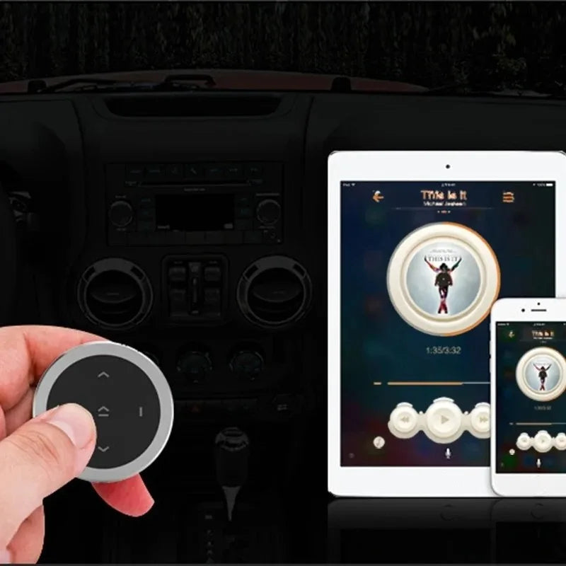 Steering Wheel Music Player Wireless Steering Wheel Cover Anti-Slip Comfort