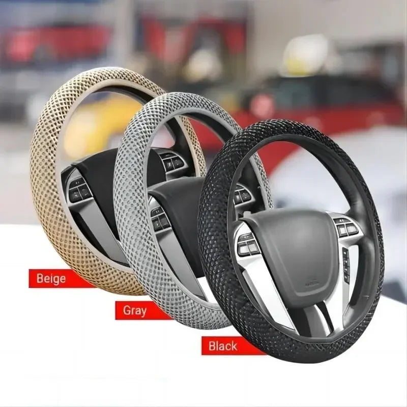 Elastic Steering Wheel Cover, Warm Steering Wheel Cover Anti-Slip Comfort