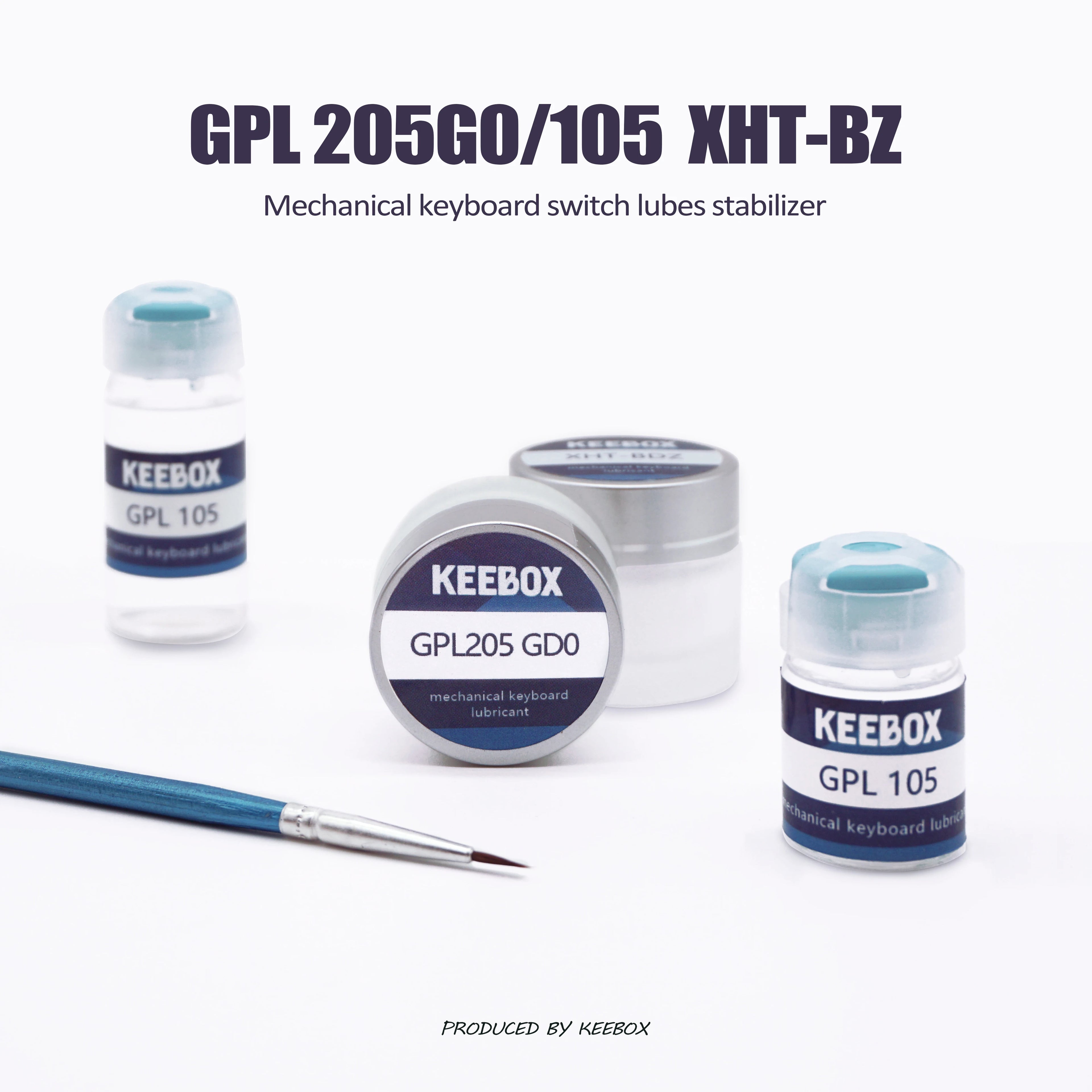Keebox Krytox GPL205G0 GPL105 XHT-BDZ Mechanical Keyboard Switch Lube Customization Kit