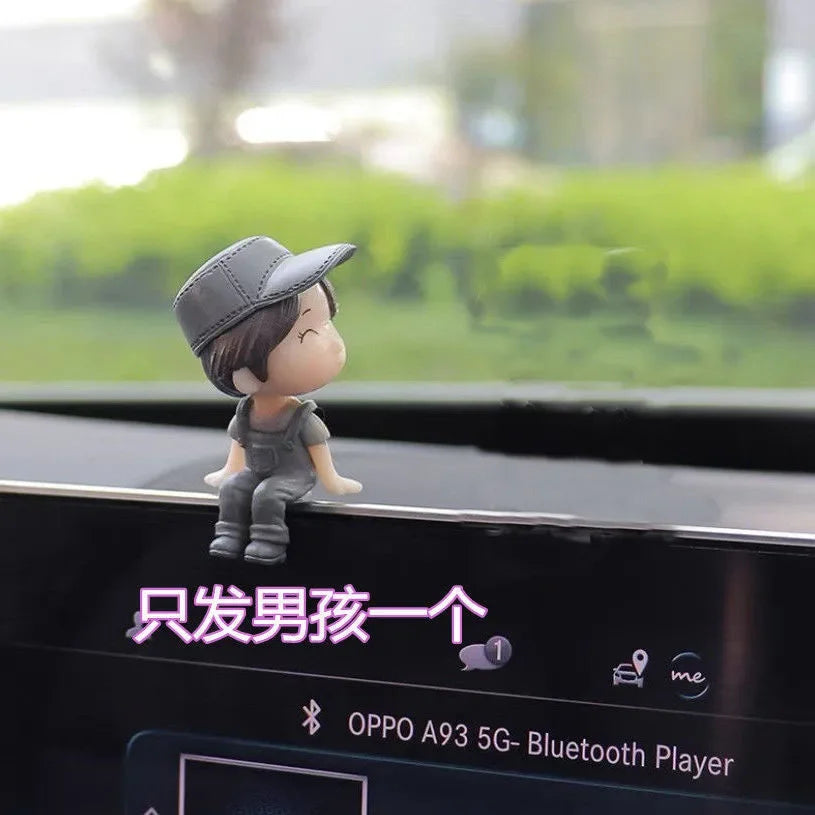 Cute Cartoon Couples Car Decoration Car Dashboard Ornament Decoration