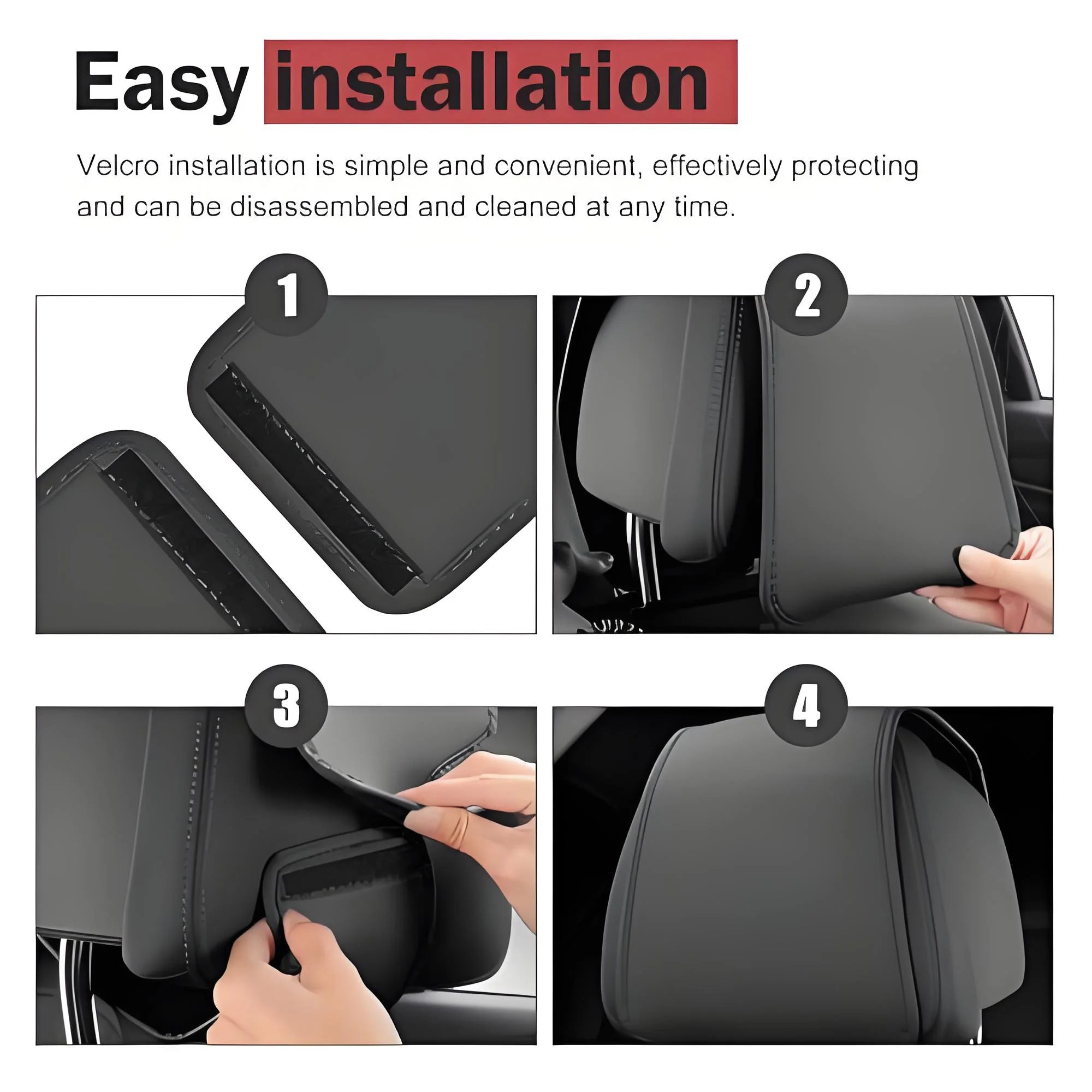 Car Headrest Covers for Seat Premium Quality Replacement Accessory