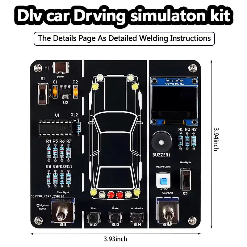 DIY Car Driving Simulation Soldering Premium Quality Replacement Accessory