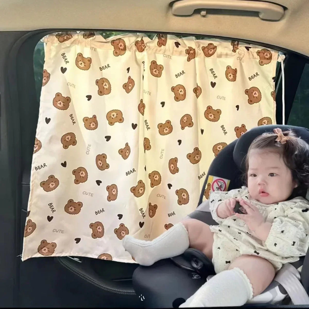 Suction Cup Curtain Shade Car Car Sun Shade UV Protector