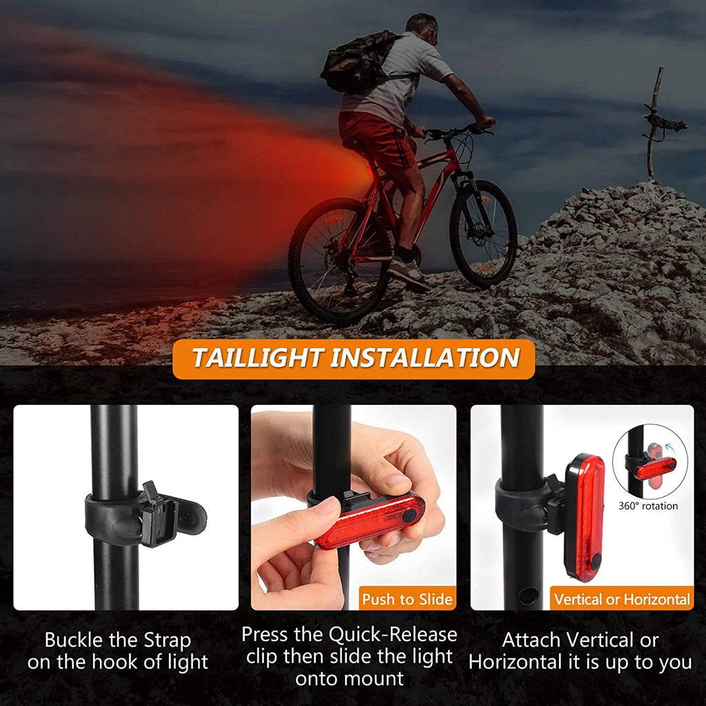 Bike Light Set Front with Premium Quality Replacement Accessory