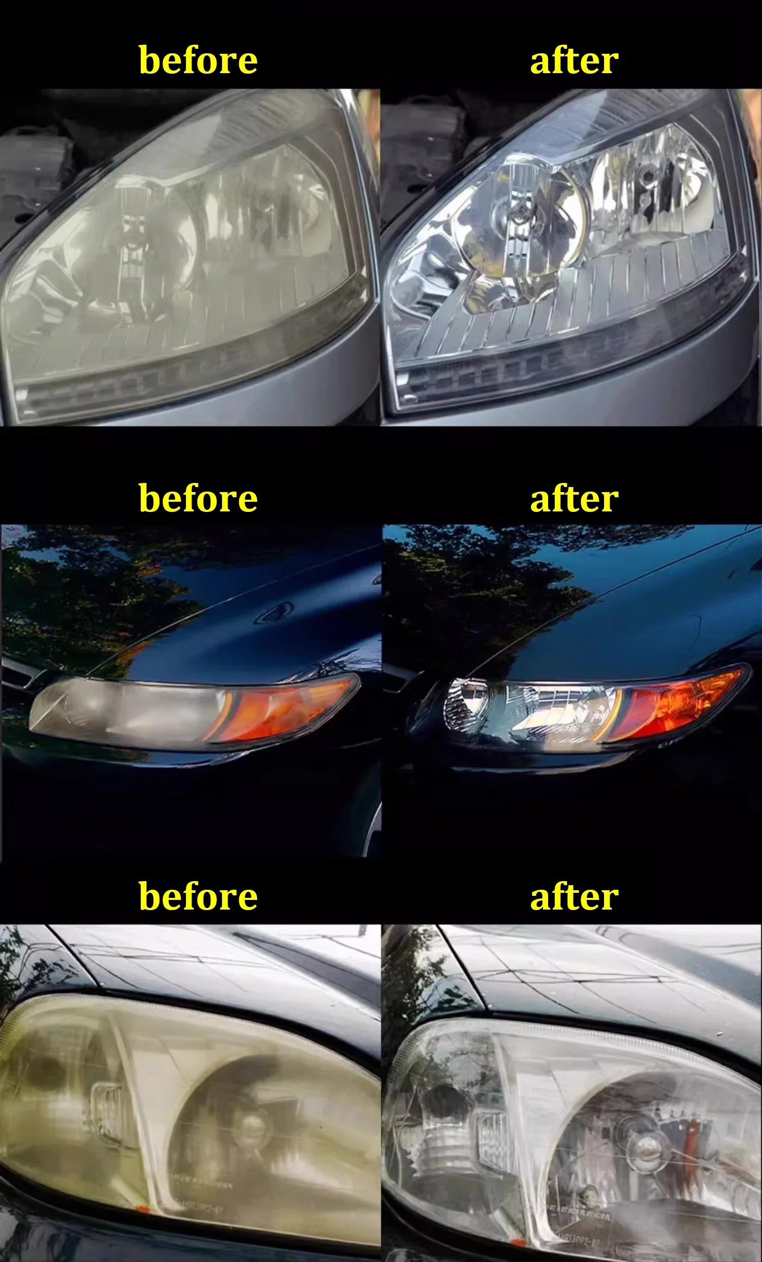 Car Headlight Restoration Polishing Kits Premium Quality Replacement Accessory