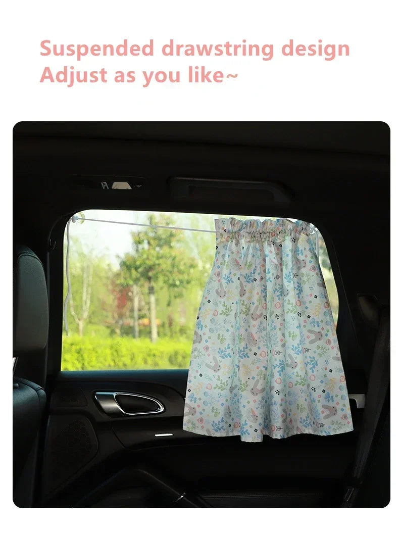 Suction Cup Curtain Shade Car Car Sun Shade UV Protector
