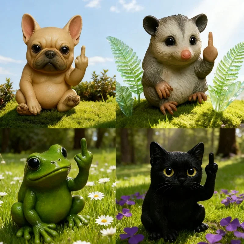 Middle Finger Animal Statue Frog Premium Quality Replacement Accessory
