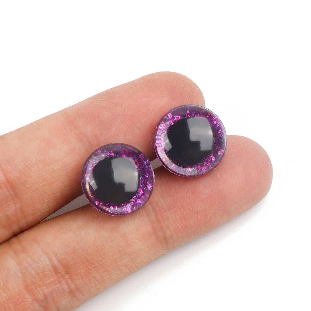 20Sets Plastic Multicolor Eye Sequins Doll Making Safety Eyes Craft Supply