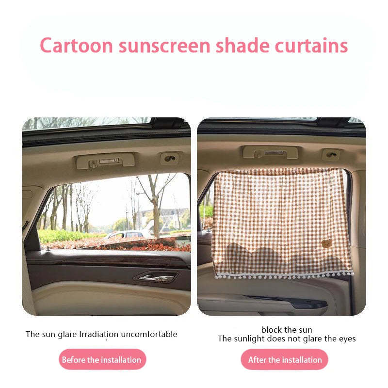 Universal Car Sun Shade Curtains Car Sun Shade UV Protector