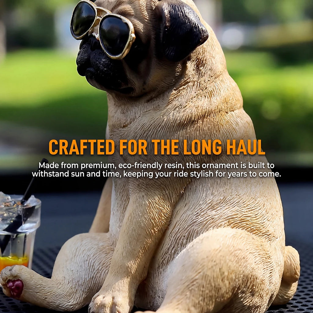 Cool Pug Car Dashboard Ornament Car Dashboard Ornament Decoration