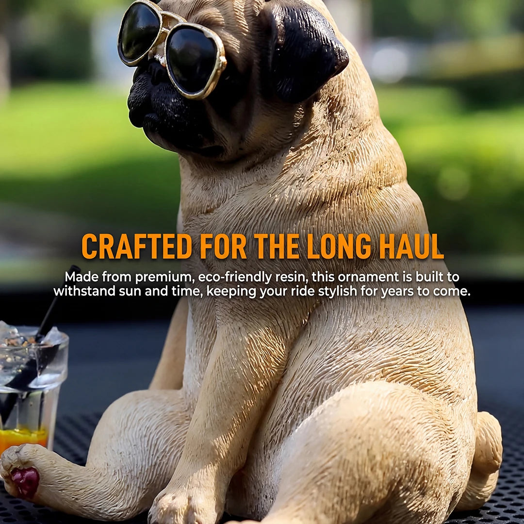 Cool Pug Car Dashboard Ornament Car Dashboard Ornament Decoration