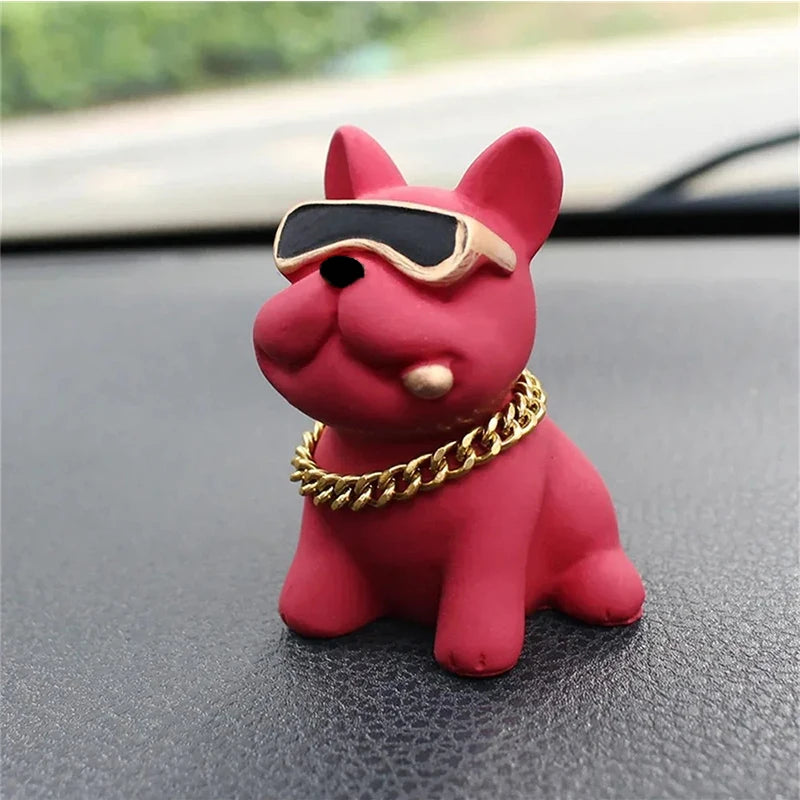 Wear-resistant Bulldog Car Ornaments Feel Car Dashboard Ornament Decoration