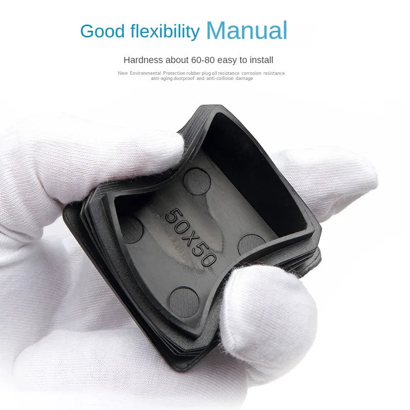 Black Square Oblong Plastic Pipe Premium Quality Replacement Accessory