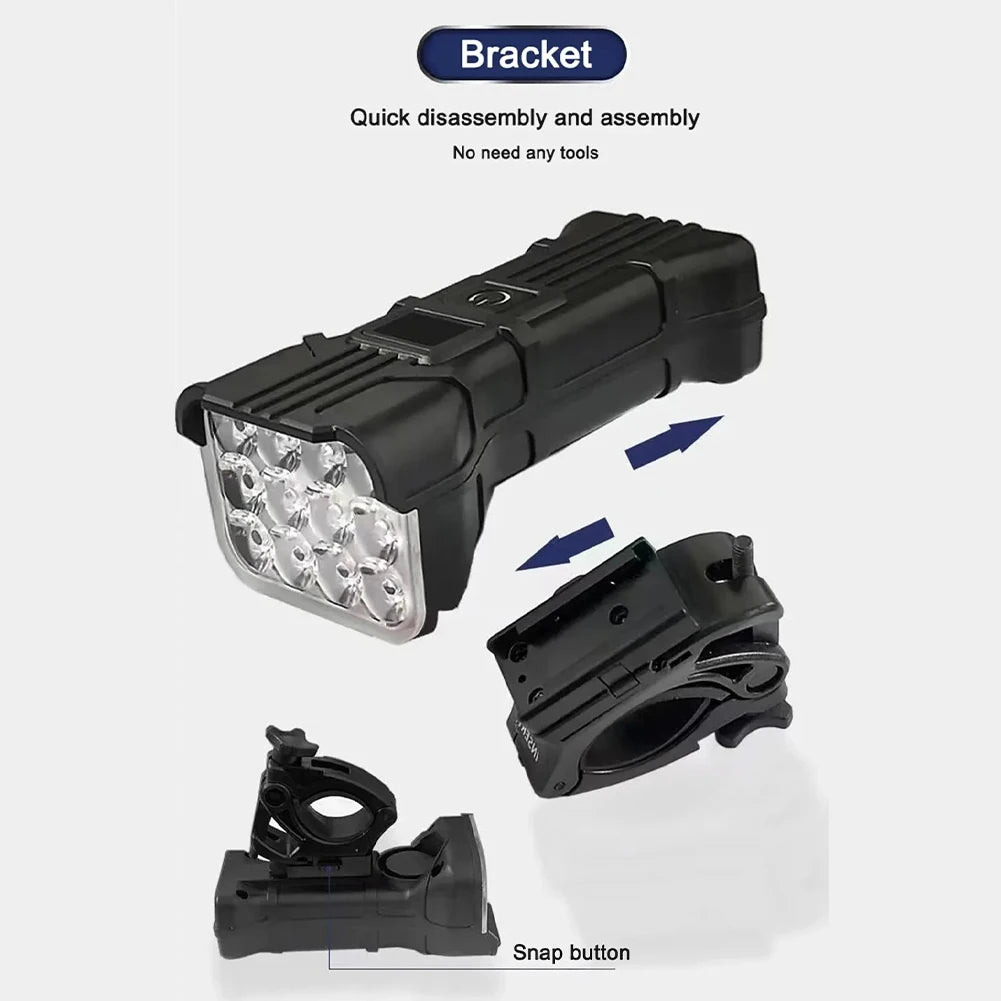 12 LED Bicycle Front Light Premium Quality Replacement Accessory