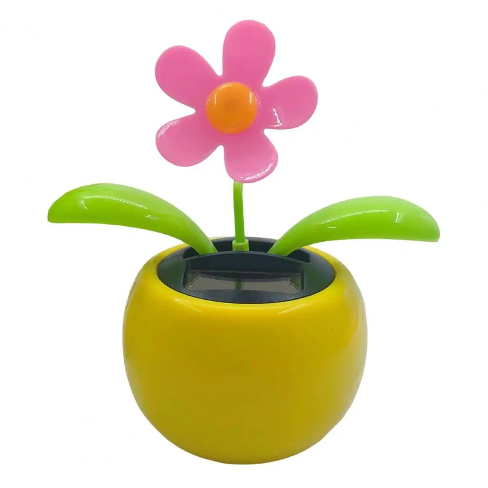 Fashion Car Ornament Solar Powered Car Dashboard Ornament Decoration