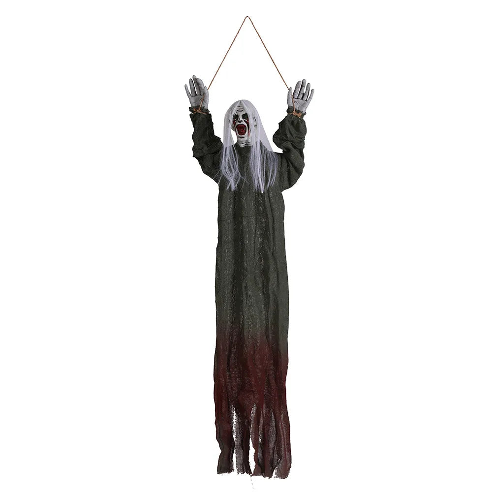 Halloween Spirit Face Decorations Eye Catching Bloody Eye Shape Doll Ornament Terrifying In Dark Place Embellishment Party