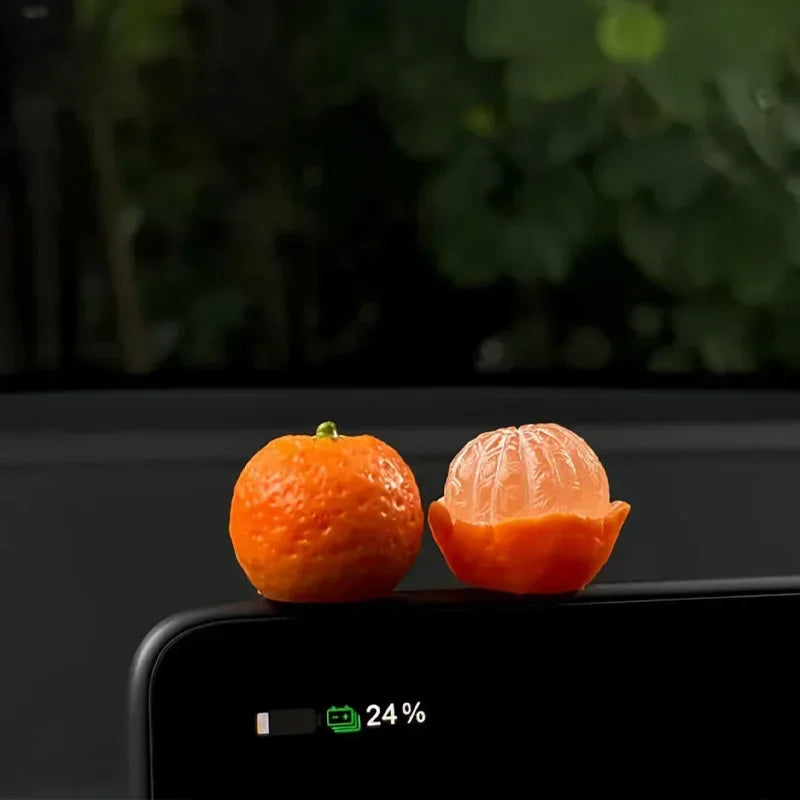 Cute Fruit-Shaped Car Dashboard Ornament, Car Dashboard Ornament Decoration