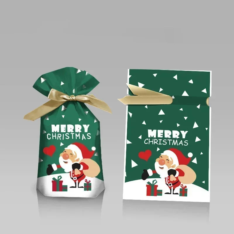 Christmas Gift Bag Christmas Decoration for Home Snowflake Noel Present Bag Christmas Wrap Holders New Year