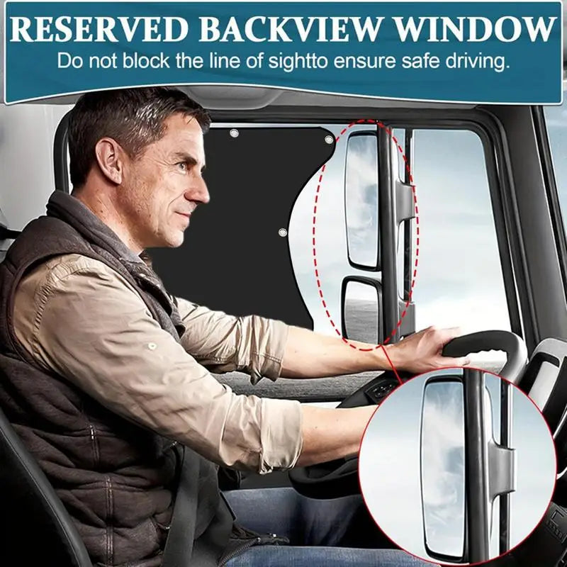 Semi Window Shade Side Sun Car Sun Shade UV Protector
