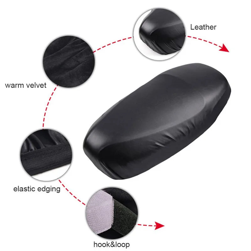 Motorcycle Seat Cover Elastic PU Premium Quality Replacement Accessory