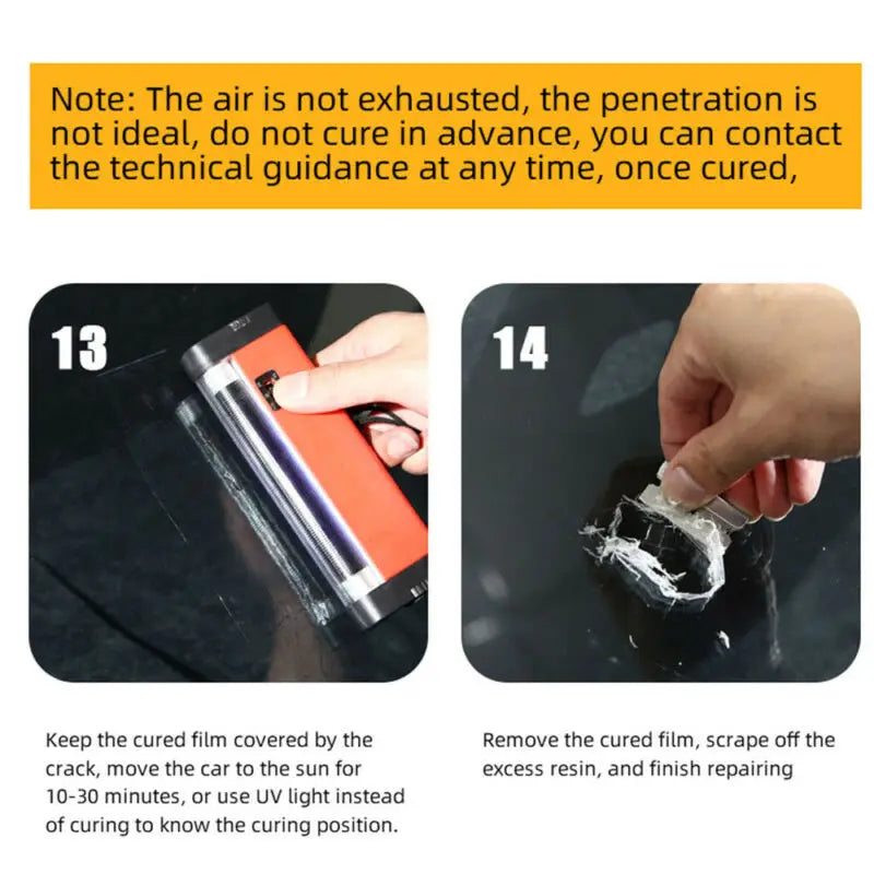 Automotive Glass Nano Repair Fluid Premium Quality Replacement Accessory