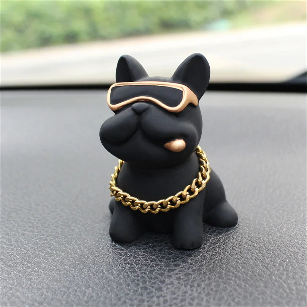 Wear-resistant Bulldog Car Ornaments Feel Car Dashboard Ornament Decoration