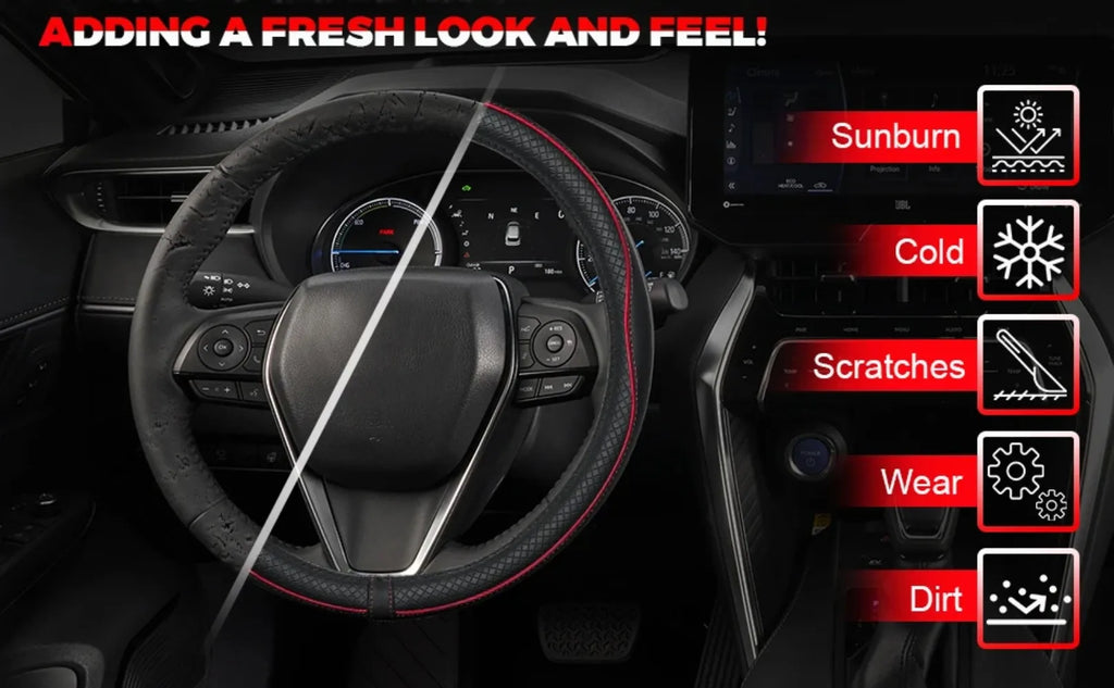Car Steering Wheel Cover, Anti-Slip, Steering Wheel Cover Anti-Slip Comfort