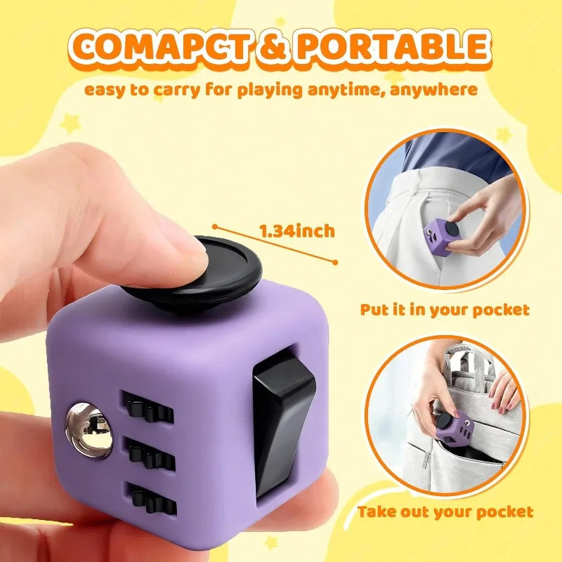 Fidget Stress Relief Dice Colorful Premium Quality Replacement Accessory