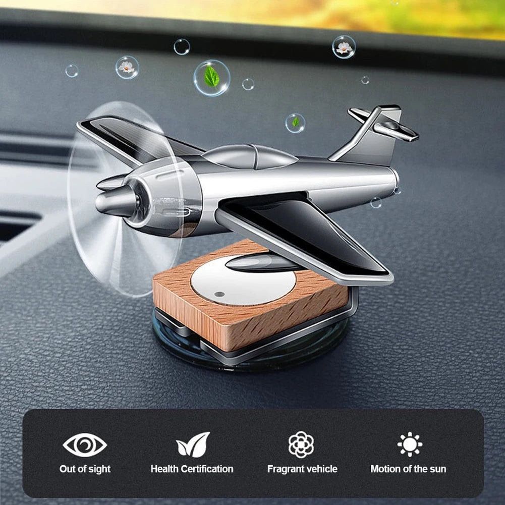 Car interior accessories solar airplane Car Dashboard Ornament Decoration