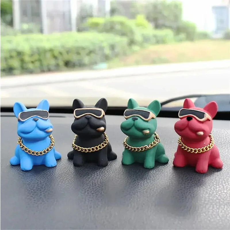 Wear-resistant Bulldog Car Ornaments Feel Car Dashboard Ornament Decoration