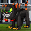 A 7-ft inflatable black cat with moving / animated head for yard or lawn.