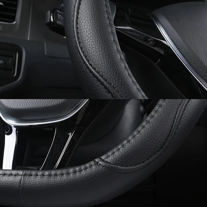 D Type Car Steering Wheel Steering Wheel Cover Anti-Slip Comfort