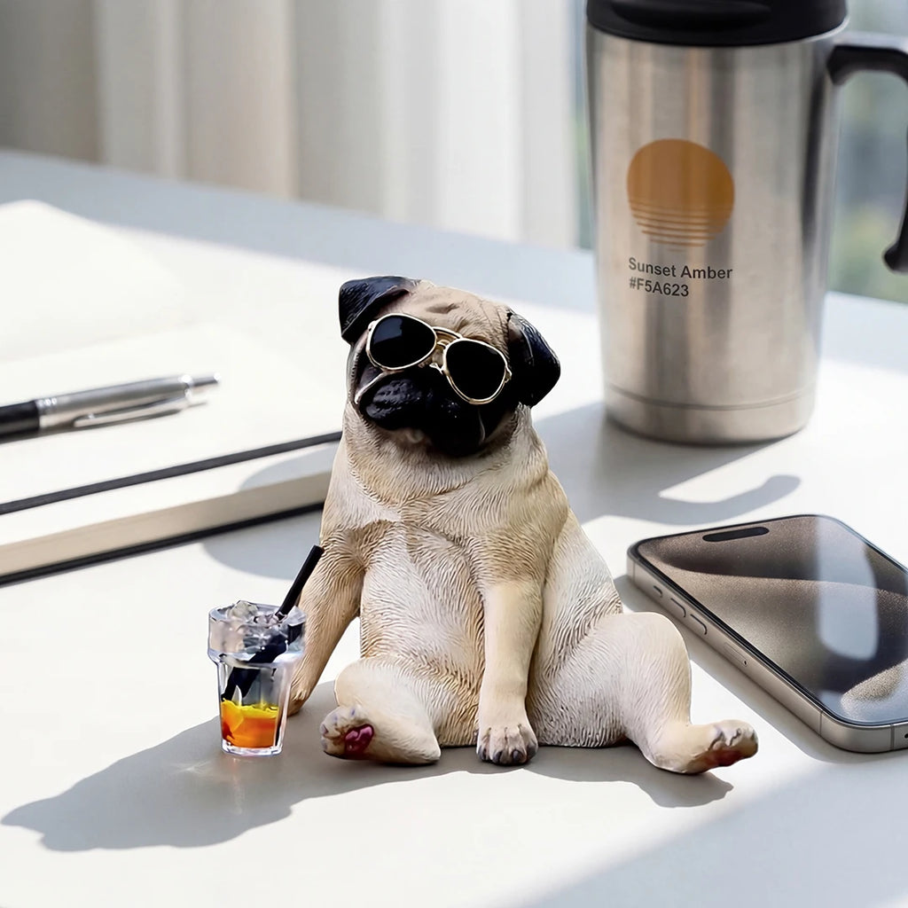 Cool Pug Car Dashboard Ornament Car Dashboard Ornament Decoration