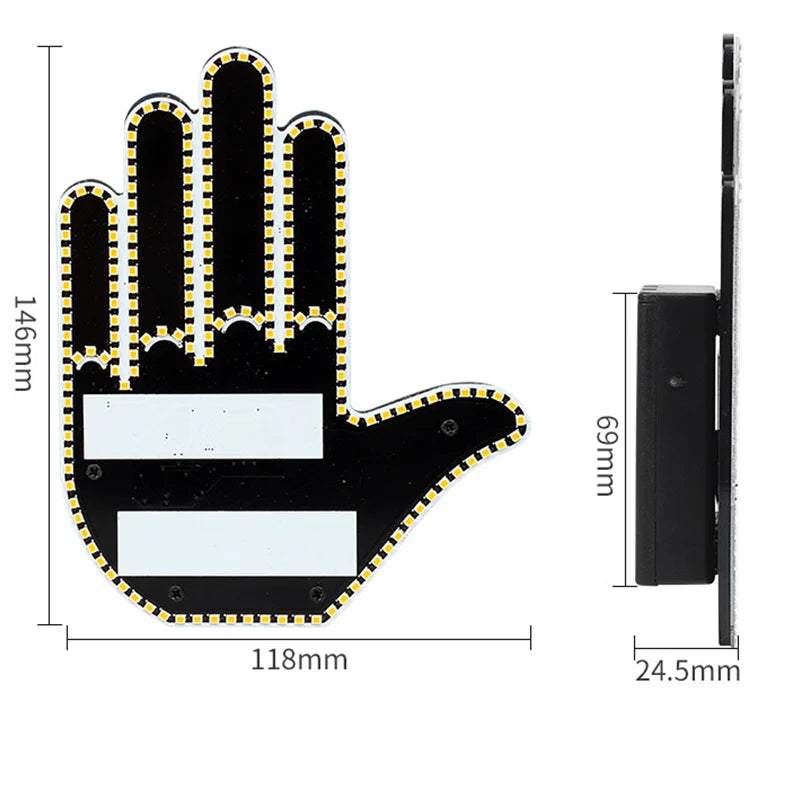 Funny Car Finger Gesture Remote Premium Quality Replacement Accessory
