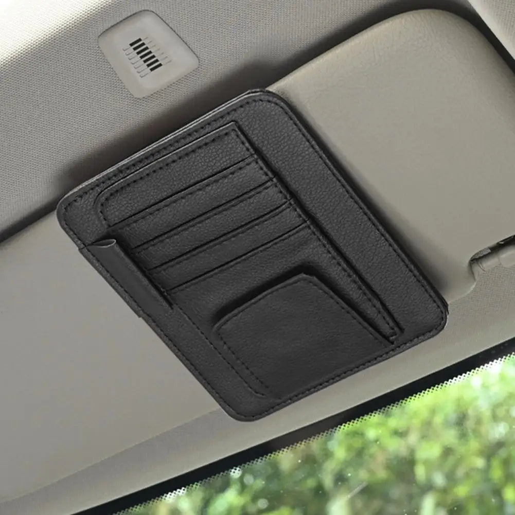 Car Sun Visor Organizer Multi-Pocket Car Sun Shade UV Protector