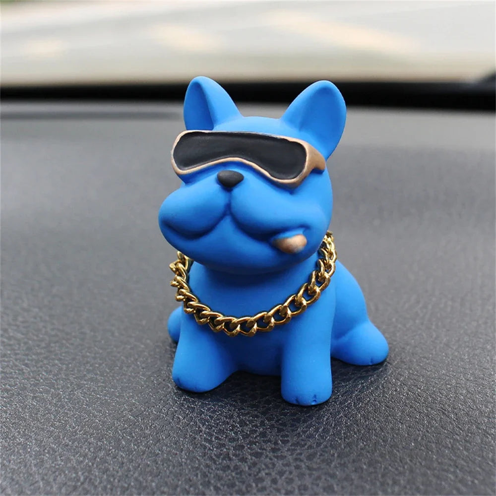 Wear-resistant Bulldog Car Ornaments Feel Car Dashboard Ornament Decoration