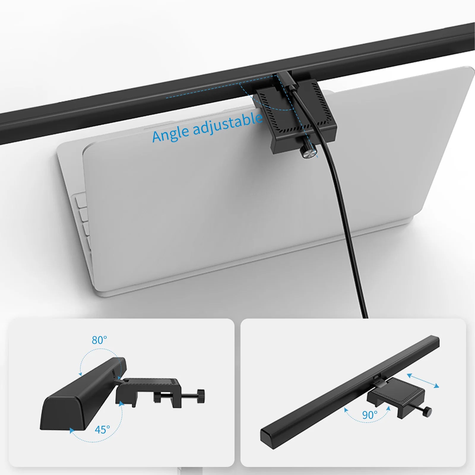 USB Stepless Dimming Screen Hanging LED Computer Monitor Light Bar Desk Lamp