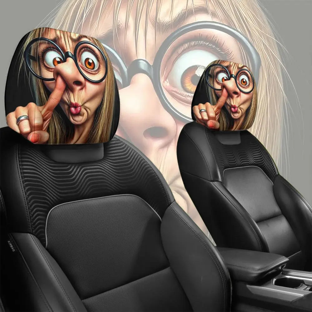 Fun Drive Car Headrest Cover Premium Quality Replacement Accessory