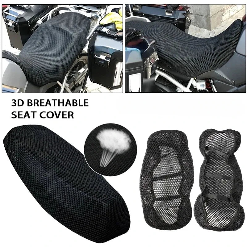 Motorcycle Seat Cover 3D Mesh Premium Quality Replacement Accessory