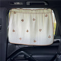 Cute Cartoon Embroidered Thickened Cotton Car Sun Shade UV Protector