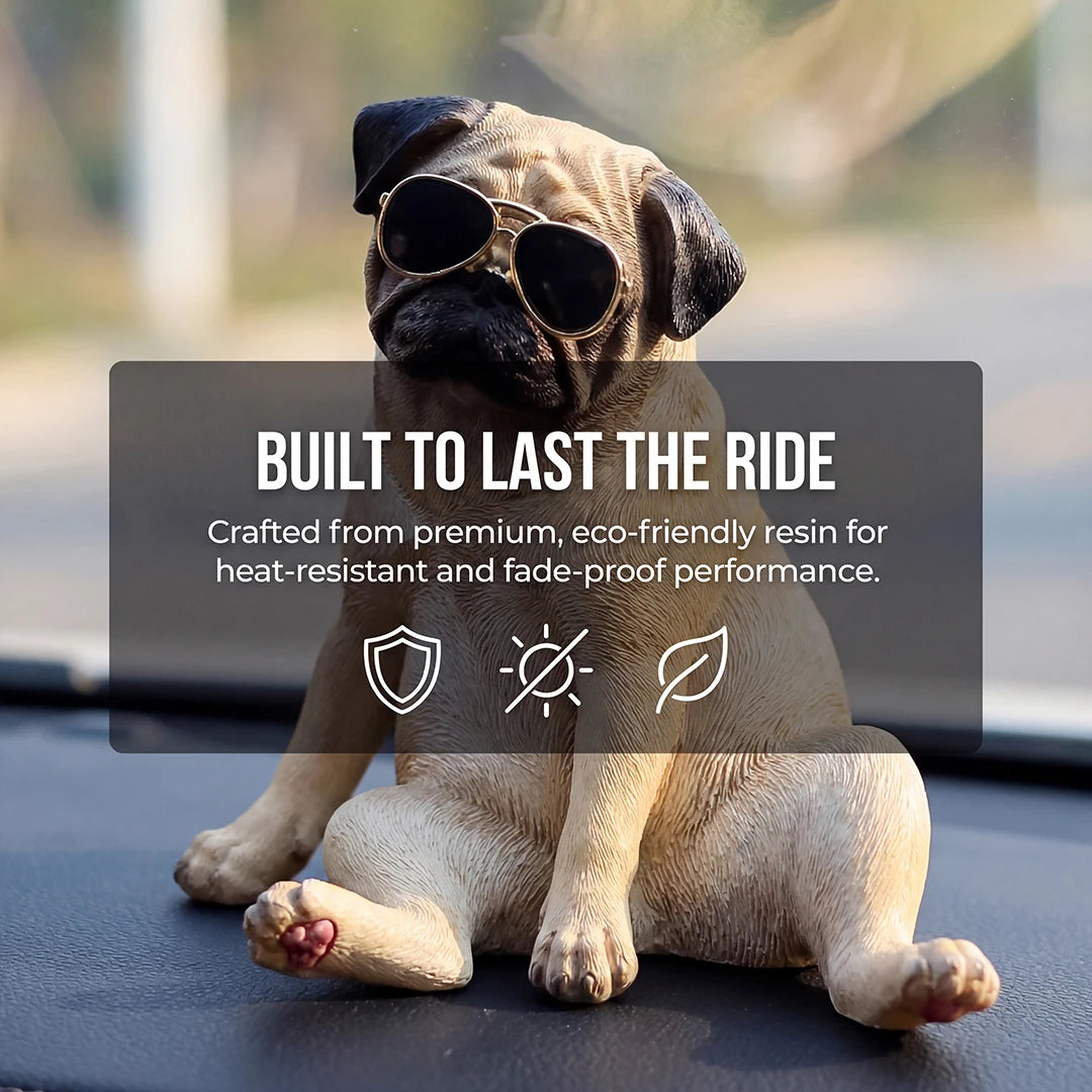 Cool Pug Car Dashboard Ornament Car Dashboard Ornament Decoration