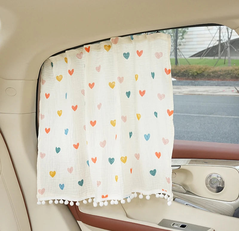 Cartoon Car Curtains Sunshade Side Car Sun Shade UV Protector