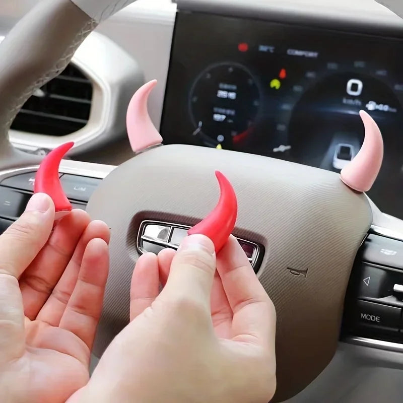 2 pcs Car Mini Steering Car Dashboard Ornament Decoration